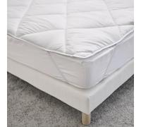Bleu Câlin Microfibre Fitted Sheet - White, White, 90 x 190 cm