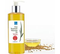 bleu & marine Bretania - 100% Natural Soybean Oil | High in Lecithin, Sterolins, Vitamin E | Smooth Skin Sensation | Ideal for Body & Face Massage, 500 ml