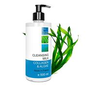 bleu & marine Bretania - Collagen & Algae Gentle Cleansing Milk | Skin Nourishing Treatment | Makeup Remover & Pre-Cleanser | Rich in Vitamins, Minerals, Anti-Oxidants | Non-Comedogenic, 500 ml