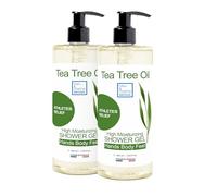 Bleu & Marine Bretania Tea Tree Shower Gel | Deep Cleanse & Detox | Fights Athlete's Foot & Ringworm | For Active Individuals | Anti-Fungal & Anti-Acne, 200 ml (2 Pack)