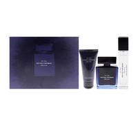 Bleu Noir by Narciso Rodriguez for Men - 3 Pc Gift Set 3.3oz EDP Spray, 1.6oz Shower Gel, 10ml EDP Spray