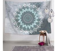 BLEUM CADE Likiyol Tapestry Mandala Hippie Bohemian Tapestries Wall Hanging Flower Psychedelic Tapestry Wall Hanging Indian Dorm Decor for Living Room Bedroom