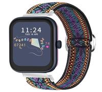 Bleushaweu for RADLEY Series Smartwatch 18mm 20mm 22mm Quick Release Stretch Elastics Nylon Adjustable Replacement Strap Accessories Compatible for RADLEY Series 32/20/28/19/46/10 (Purple Blue, 20mm)