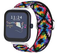 Bleushaweu for RADLEY Series Smartwatch 18mm 20mm 22mm Quick Release Stretch Elastics Nylon Adjustable Replacement Strap Accessories Compatible for RADLEY Series 32/20/28/19/46/10 (Colorful, 20mm)