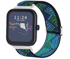 Bleushaweu for RADLEY Series Smartwatch 18mm 20mm 22mm Quick Release Stretch Elastics Nylon Adjustable Replacement Strap Accessories Compatible for RADLEY Series 32/20/28/19/46/10 (Blueprint, 20mm)