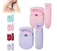 Blevora Eyelash Curler, Belora Lash Curler, Portable Travel Gentle Lash Tool for Lifted Lashes, for All Eye Shapes, Pinch-Free Design No Damage to Lashes (Pink+Purple)