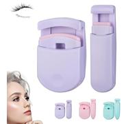 Blevora Eyelash Curler, Blevora Nutrient Lash Curle, Portable Major Travel Eyelash Curler, Pinch Free Design, Essential Makeup Tools, Suitable for All Eye Shapes (Purple)