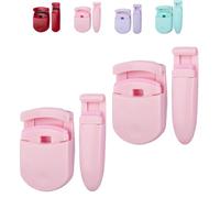 Blevora Eyelash Curler, Blevora Nutrient Lash Curler, Gentle, Portable, Professional Travel Makeup Tools for All Eye Shapes (2 Pink)