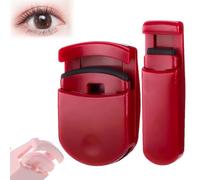 Blevora Eyelash Curler, Blevora Nutrient Lash Curler Pinch-Free Design, Portable Major Travel Eyelash Curler, Long Lasting Lash Lift, Suitable for All Eye Shapes (red)