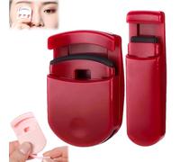 Blevora Eyelash Curler, Portable Major Travel Eyelash Curler, Blevora Nutrient Lash Curler, Essential Makeup Tools, Suitable for All Eye Shapes (red)