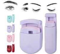 Blevora Eyelash Curler, Portable Mini Travel Eyelash Curler, Gentle Lash Tool for Lifted Lashes, Wide Angle Long Lasting Partial, for On-The-Go Makeup, All Eye Shapes&Pinch-Free Design (Purple)