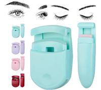 Blevora Eyelash Curler, Portable Mini Travel Eyelash Curler, Gentle Lash Tool for Lifted Lashes, Wide Angle Long Lasting Partial, for On-The-Go Makeup, All Eye Shapes&Pinch-Free Design (Green)