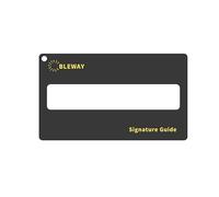 BLEWAY Signature Guide Card for Visually Impaired