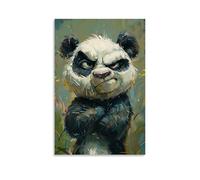 BLEWPBEML Cute And Funny Animal Portraits Canvas Oil Painting Poster Living Room And Bedroom Decoration Painting 24x36inch(60x90cm) Unframe-style