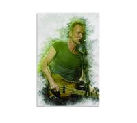 BLEWPBEML Rockstar Canvas PosterCanvas Oil Painting Poster Living Room And Bedroom Decoration PaintingUnframe-style16x24inch(40x60cm)