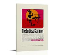 BLEWPBEML The Endless Summer Movie Poster-1 Canvas Oil Painting Poster Living Room And Bedroom Decoration Painting 08x12inch(20x30cm) Frame-style
