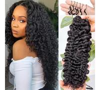 BLG Burmese Water Wave Human Crochet Hair for Miracle Konts 18 Inch 240g