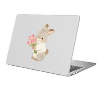 BlHMCASE Compatible with MacBook Air 13.6 inch Case M4 M3 M2 2025-2022 A3240 A3113 A2681 Release, Cute Kawaii Bunny Flower Protective Hard Shell Matte Cover for MacBook Air 13.6 inch