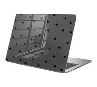 BlHMCASE Compatible with MacBook Air 13 inch Case M1 A2337 A2179 A1932 2022 2021 2020 2019 Release, Cute Love Heart Protective Hard Shell Clear Black Cover for MacBook Air 13.3 inch