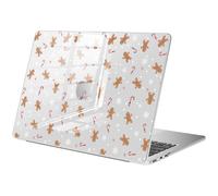 BlHMCASE Compatible with MacBook Air 15 inch Case 2025 2024 2023 Release M3 A3114 M2 A2941, Cute Christmas Cane Gingerbread Man Protective Hard Shell Clear Cover for Mac Air 15