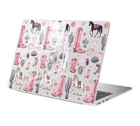BlHMCASE Compatible with MacBook Pro 13 inch Case M2 2025, 2024-2016 A2338 M1 A2251 A2289 A2159 A1989 A1708 A1706, Cute Western Cowboy Protective Hard Shell Clear Cover for Mac Pro 13