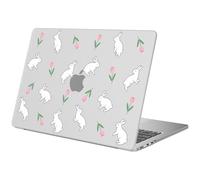 BlHMCASE Compatible with MacBook Pro 13 inch Case M2 2025, 2024-2016 A2338 M1 A2251 A2289 A2159 A1989 A1708 A1706, Cute Kawaii Bunny Flower Protective Hard Shell Matte Cover for Mac Pro 13