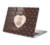 BlHMCASE Compatible with MacBook Pro 14 inch Case M5 M4 M3 M2 M1 Pro/Max 2026-2021 A3427 A3426 A3434 A3112 A3185 A3401 A2918 A2992 A2779 A2442, Cute Kawaii Bear Heart Hard Shell Black Clear Cover