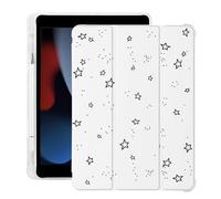 BlHMCASE Cute Y2K Star for iPad 7th/8th/9th Generation Case with Pencil Holder, Auto Sleep/Wake, White Leather Soft TPU Back Cover for iPad 10.2 Inch 2019/2020/2021