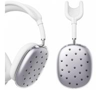 BlHMCASE Headphone Cover for AirPods Max, Cute Kawaii Paw Print Clear Ear Cups Covers, White Silicone Ear Pad Case Headband Cover for Apple AirPods Max