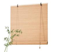 Bliajkswyr Retro Outdoor Shades For Patio 80 100 110 150 180cm Bamboo Shades For Windows With Lift Easy To Install Light Filtering Shades Chicology Roman Shades For Windows Balcony Porch Garden