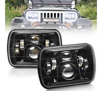 BLIAUTO 5x7 H6054 LED Headlights DOT Approved 7x6 Hi/Low Sealed Beam H5054 H6052 6053 69822 Headlight for Jeep XJ YJ MJ Tacoma Pickup Ford Probe Chevrolet S10 Blazer Express Van Truck SUV
