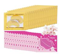 BliBling 30 Pairs Lip Masks and Eye Masks, 24K Gold Gel, Crystal Collagen Under Eyes, Eye Patches for Puffy Eyes, Dark Circles and Wrinkles, Moisturising, Nourishing, Collagen