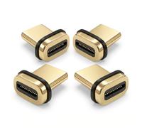 blicadijo USB C Magnetic Adapter 24 Pin - Pack of 4 Magnetic Type C Connector Dust Cover Connector Quick Charge & 80Gbps Data Transfer - Universal for Laptop Tablet Smartphone