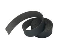 Bliceon 1 Inch Black Leather Strap, 78 Inch Long Single Side Imitation Flat Cord for Diy Crafts Projects, Pet Collars, Belts, Jewelry Making