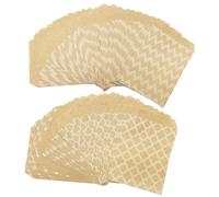 Bliceon 100 Pcs Kraft Paper Gift Bags - 4 Styles with Stickers for Cookies, Treats, Sweets, Candy, and Food - Small Eco-Friendly Brown Paper Bags for Birthday, Parties, and Gifts