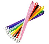 Bliceon 10PCS Rainbow Breakaway Lanyard, Neck Straps for Name Badge Holders, Durable ID Card Lanyards, Adjustable Lanyards for Office, Events, and Daily Use