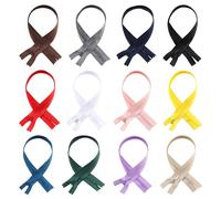 Bliceon 12pcs 70cm/27.5 Inch Invisible Multicolor Nylon Coil Zippers, for DIY Handmade Garment Bags Home Textile Tailor Sewing Craft Sewer Crafter's Special 12 Color