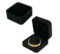 Bliceon 1Pcs Velvet Bangle Box - Elegant Bracelet Storage Gift Box for Women and Men, for Jewelry, Watches, and Accessories - Presentation for Birthday, Anniversary and Special Occasions (Black)