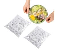 Bliceon 200Pcs Shrinkable Food Covers Fresh Keeping Bags, Plastic Stretch, Elasticated Covers Plastic Cling Film Bags for Keeping Meals Fruits and Vegetables Fresh in the Refrigerator