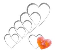 Bliceon 5 Pcs Stainless Steel Heart Cookie Cutter Set - 1.5cm Mold for Baking, Sandwiches, and Biscuit Decorating - for Kids' DIY, Weddings, Birthdays, and Holiday Party Treats