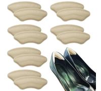 Bliceon 6 Pairs Heel Cushion Pads, Anti-Slip Heel Cushions, Heel Protectors, Heel Grips for Ladies Shoes, Heel Protectors for Women Men Fit and Comfort Heel Blister Protectors - Skin Color
