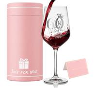 Bliceon 60th Birthday Gifts for Women, 60th Birthday Wine Glass with Card, 16 oz Personalised Wine Glass Gifts for Women, Sister, Wife, Mum, Friend Funny Gift