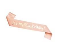 Bliceon 80th Birthday Sash for Women, It's My 80th Birthday Sash Party Decorations for Girls, Her, Rose Gold