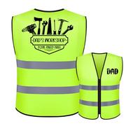 Bliceon Birthday Gifts for Men, Funny Gift Ideas, Decorations and Unique Presents for Dad, Reflective Vest, Birthday Celebration Supplies, Best DAD in The World
