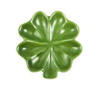 Bliceon Ceramic Jewelry Tray, Trinket Dish for Rings, Earrings and Necklaces, Four Leaf Clover Organizer, Mother's Day Birthday Gift