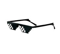 Bliceon Cool Glasses, Thug Life Sunglasses, Pixel Glasses for Parties and Dress Up, Mosaic Sunglasses Adults and Children, Accessories for Celebrations and Parties