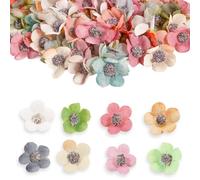 Bliceon Daisy Flower Heads, Artificial Flowers, 100 Pcs Small Silk Flowers for DIY Wreaths, Wedding Decorations, Craft Projects, Party Decor, and Festival Table Centerpieces