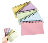 Bliceon Flash Cards Revision, 250 Sheets Coloured Flashcards with Ruled Index Cards, 5x3inch A6 Revision Flash Card for Study, School Notes, Revisions Supplies, Office