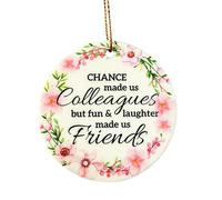 Bliceon Job Gifts for Women, Ceramic Pendant, Colleague Mementos, fun Retirement Gifts, for New Home Decorations, Colleague and Personalised Decor, Chance Made Us
