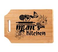 Bliceon Mum Birthday Gifts, Personalised Bamboo Chopping Board, Birthday Gift for Mum from Daughter Son, Mummy Gifts, Mother's Day, Creative Kitchen Gift, Christmas
